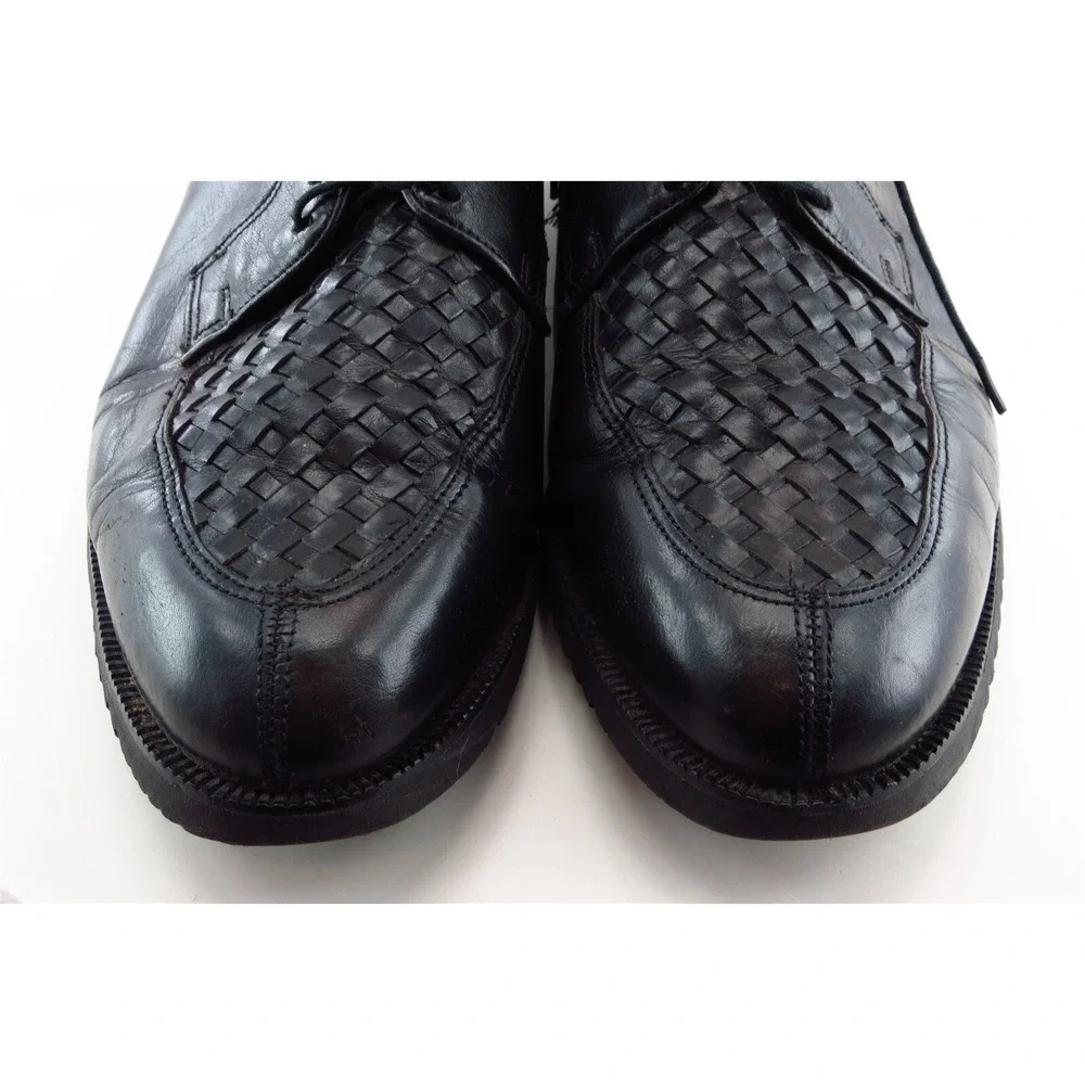 Florsheim Men's Derby Oxford Shoes Size 9.5‎ Black Leather Classic Dress Lace Up